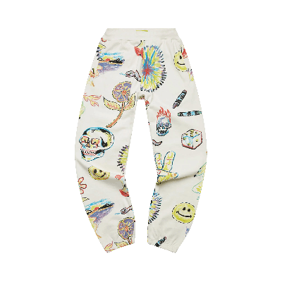 Pre-owned Market Smiley Coloring Book Aop Sweatpants 'cream'