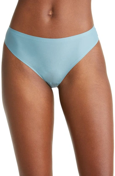Shop Chantelle Lingerie Soft Stretch Thong In Peacck