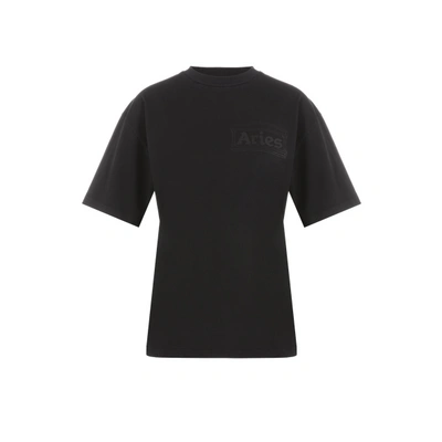 Shop Aries Cotton T-shirt In Black