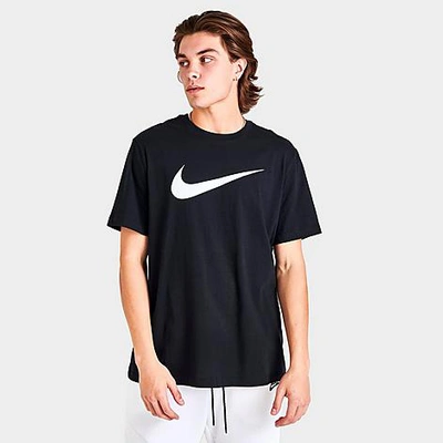 Shop Nike Sportswear Icon Swoosh T-shirt In Black/white