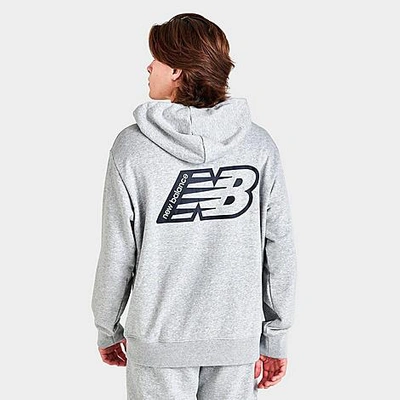 New Balance Men's Nb Essentials Graphic Fleece Hoodie In Athletic Grey |  ModeSens