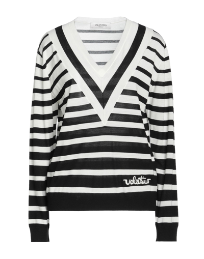 Shop Valentino Garavani Woman Sweater Black Size M Virgin Wool, Polyester