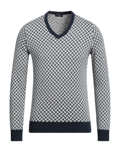Shop Drumohr Man Sweater White Size 36 Cotton, Linen, Polyester