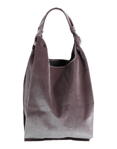 Shop Anita Bilardi Woman Handbag Khaki Size - Polyester, Rubber In Beige
