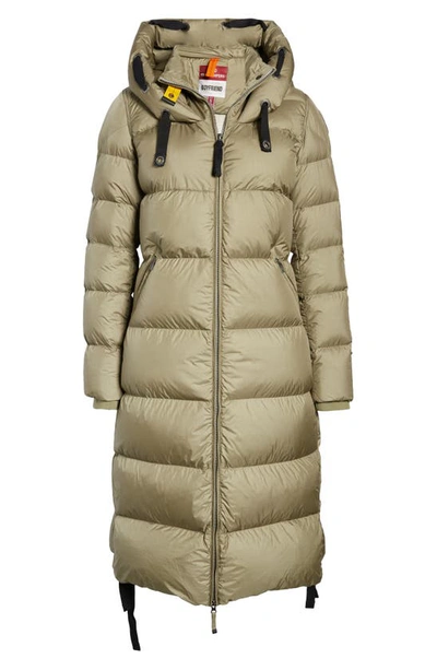 Shop Parajumpers Panda Hooded Down Puffer Parka In Dried Herb
