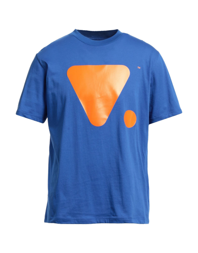 Shop Valvola. Man T-shirt Blue Size S Cotton