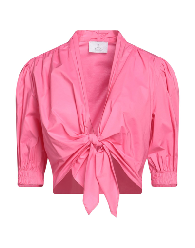 Shop Berna Woman Shirt Fuchsia Size S Cotton, Elastane In Pink