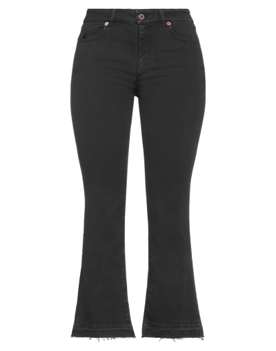 Shop European Culture Avantgar Denim By  Woman Pants Black Size 30 Cotton, Polyester, Elastane