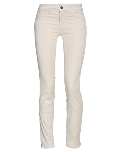 Shop Rebel Queen By Liu •jo Rebel Queen Woman Pants Beige Size 25 Cotton, Elastane