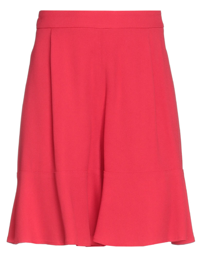 Shop L'autre Chose L' Autre Chose Woman Shorts & Bermuda Shorts Red Size 8 Acetate, Viscose