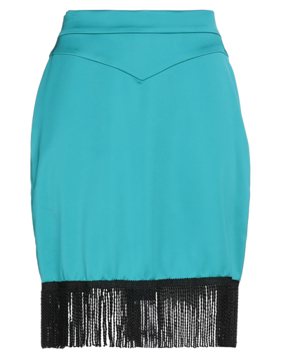 Shop Jijil Woman Mini Skirt Deep Jade Size 6 Polyester, Elastane In Green