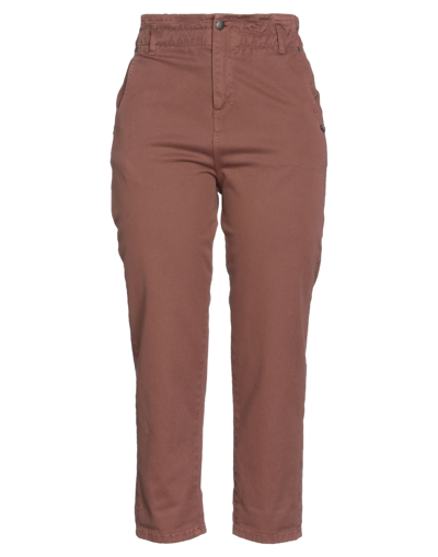 Shop Berna Woman Jeans Brown Size 4 Cotton, Elastane