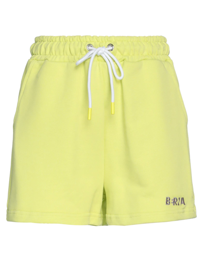 Berna Woman Shorts & Bermuda Shorts Lime Green Size L Cotton In Green
