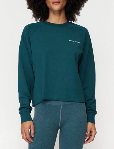 Shop Spiritual Gangster Lizzy Crop Sweatshirt In Multicolour