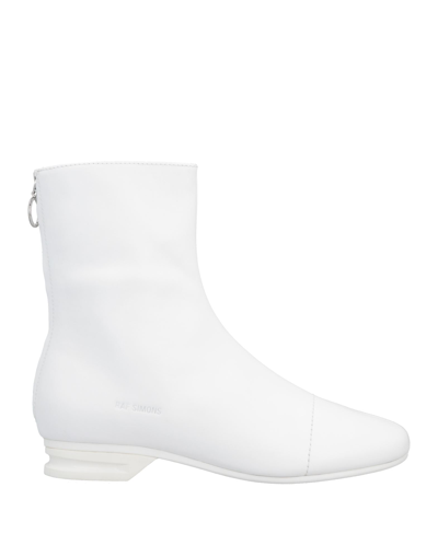 Shop Raf Simons Ankle Boots In White