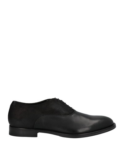Shop Alberto Fasciani Man Lace-up Shoes Black Size 6 Calfskin