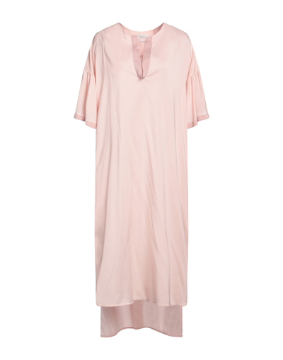 Shop Ballantyne Woman Midi Dress Light Pink Size 8 Silk, Elastane