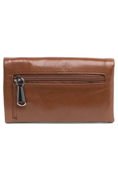 Shop Hobo Lacy Leather Wallet In Cafe