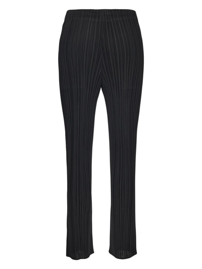 Shop Issey Miyake Pleated Pants In Nero