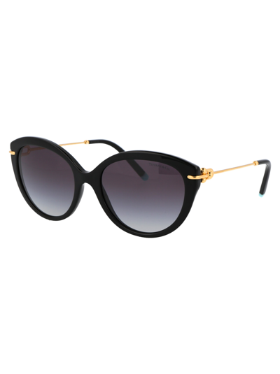 Shop Tiffany &amp; Co. 0tf4187 Sunglasses In 80013c Black