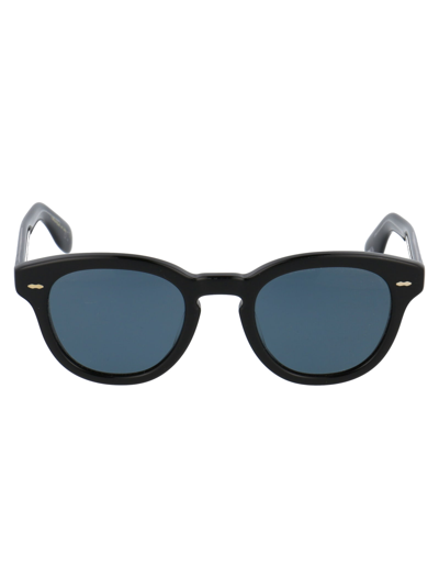 Shop Oliver Peoples Cary Grant Sun Sunglasses In 14923r Black