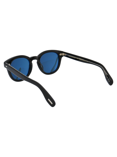 Shop Oliver Peoples Cary Grant Sun Sunglasses In 14923r Black