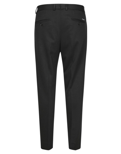 Shop Dolce & Gabbana Belt Looped Tailored Trousers In Nero