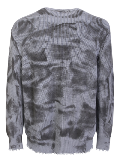 Shop Mauna Kea Cotton Pinture Effect Sweater In Grey