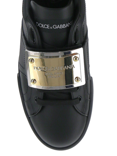 Shop Dolce & Gabbana Black Low-top Sneakers In Nero