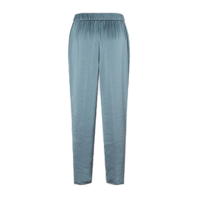 Shop Theory Elasticated-waistband Trousers In Gnawed Blue