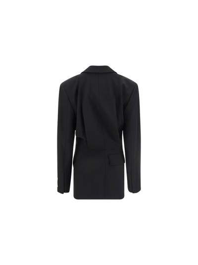 Shop Off-white Dry Wo Blazer Jacket In Black