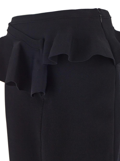 Shop Alexander Mcqueen Black Skirt In Nero