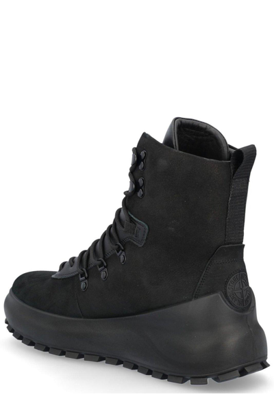 Shop Stone Island Lace-up Boots