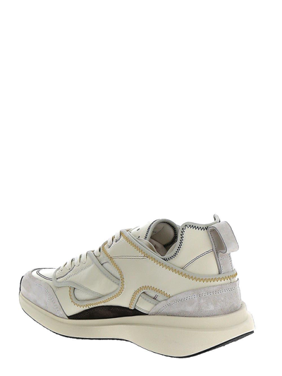 Shop Oamc Natural White Sneakers
