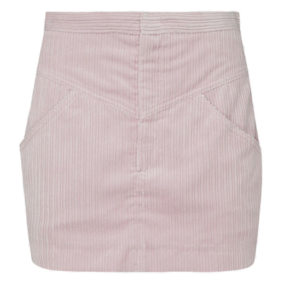 Shop Isabel Marant Corduroy Mid-rise Mini Skirt