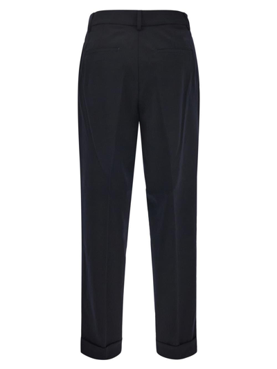 Shop Closed Cropped Trousers In Dark Night