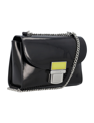 Msgm Mini Clic Bag In Black