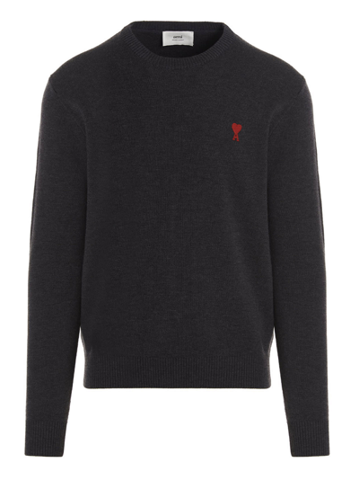 Shop Ami Alexandre Mattiussi Adc Sweater In Grey
