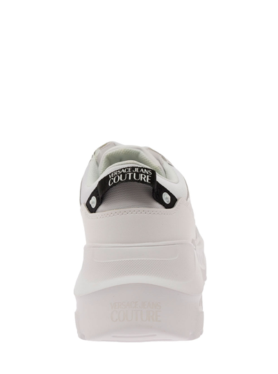 Shop Versace Jeans Couture Fondo Speedtrack Dis. Sc4 Shoes In White