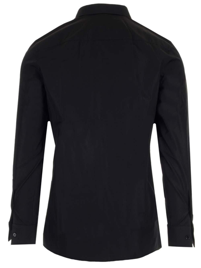 Shop Givenchy 4g Embroidered Long-sleeved Shirt In Nero