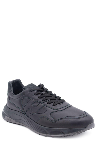 Shop Hogan Hyperlight Lace-up Sneakers In (nero)