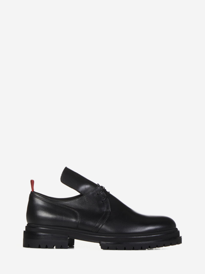 Shop Fourtwofour On Fairfax Oxford Laced-up In Nero