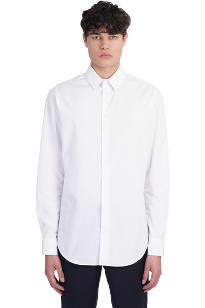 Shop Giorgio Armani Shirt In White Cotton