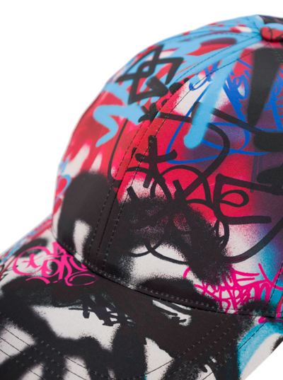 Shop Dolce & Gabbana Baseball Cap In Graffiti In Multicolour