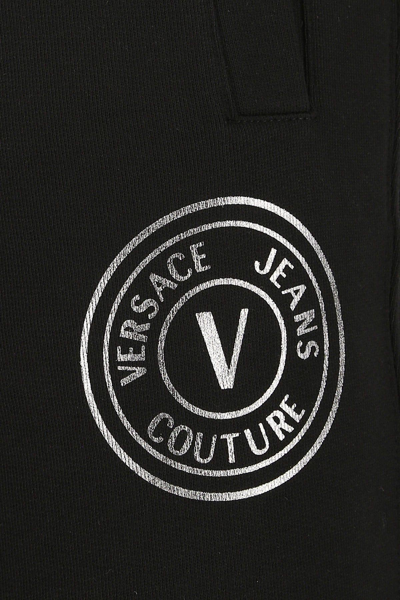 Shop Versace Jeans Couture Black Cotton Joggers