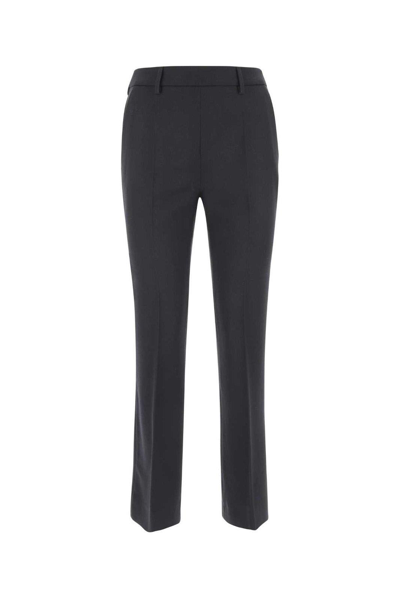 Prada Wool Trousers With Cropped Length And Front Crease
