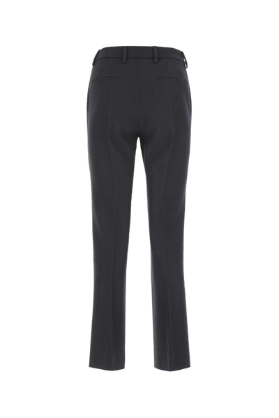 Prada Wool Trousers With Cropped Length And Front Crease