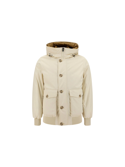 Shop Woolrich Byrd Jacket In Panna