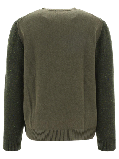 Shop Woolrich Straight Hem Knitted Sweater In Verde