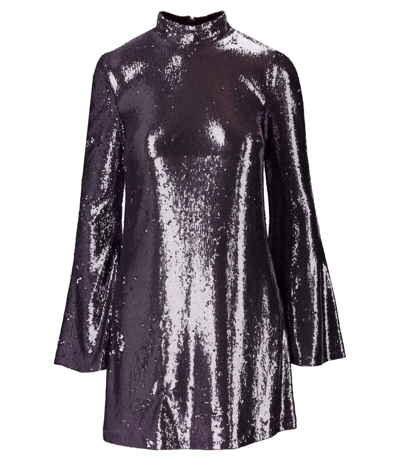 Shop Aniye By Kika Purple Sequins Dress